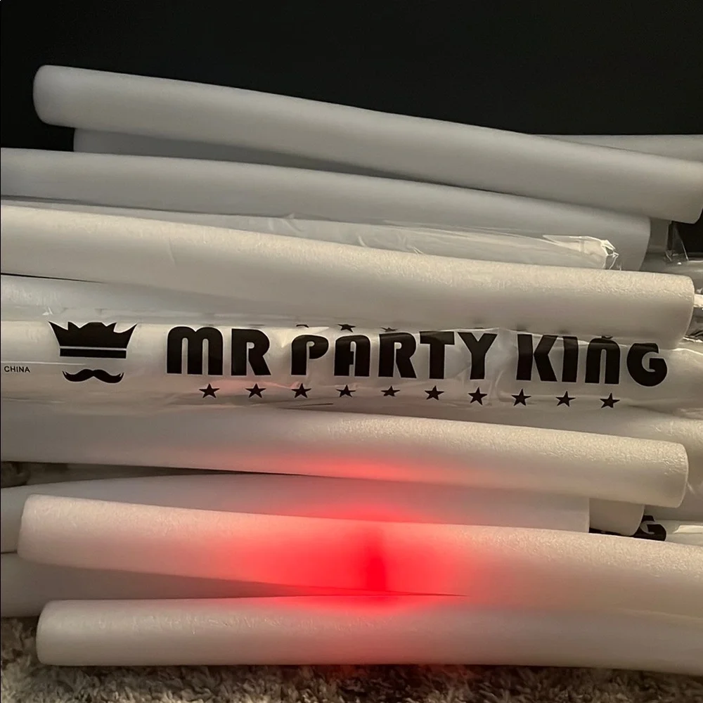 White Party Lights Glow Sticks by
